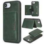 Til iPhone 16e / iPhone 17e Magnetisk Etui Bi-fold Korttaske Kickstand PU Læderbelagt TPU Cover