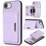 Til iPhone 16e / iPhone 17e Magnetisk Etui Bi-fold Korttaske Kickstand PU Læderbelagt TPU Cover