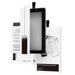 For iPhone 16 Pro Max Magnetic Case TPU + PC Clear Phone Cover with High Aluminium-silicon Glass Screen Protector + Tempered Glass Lens Protector