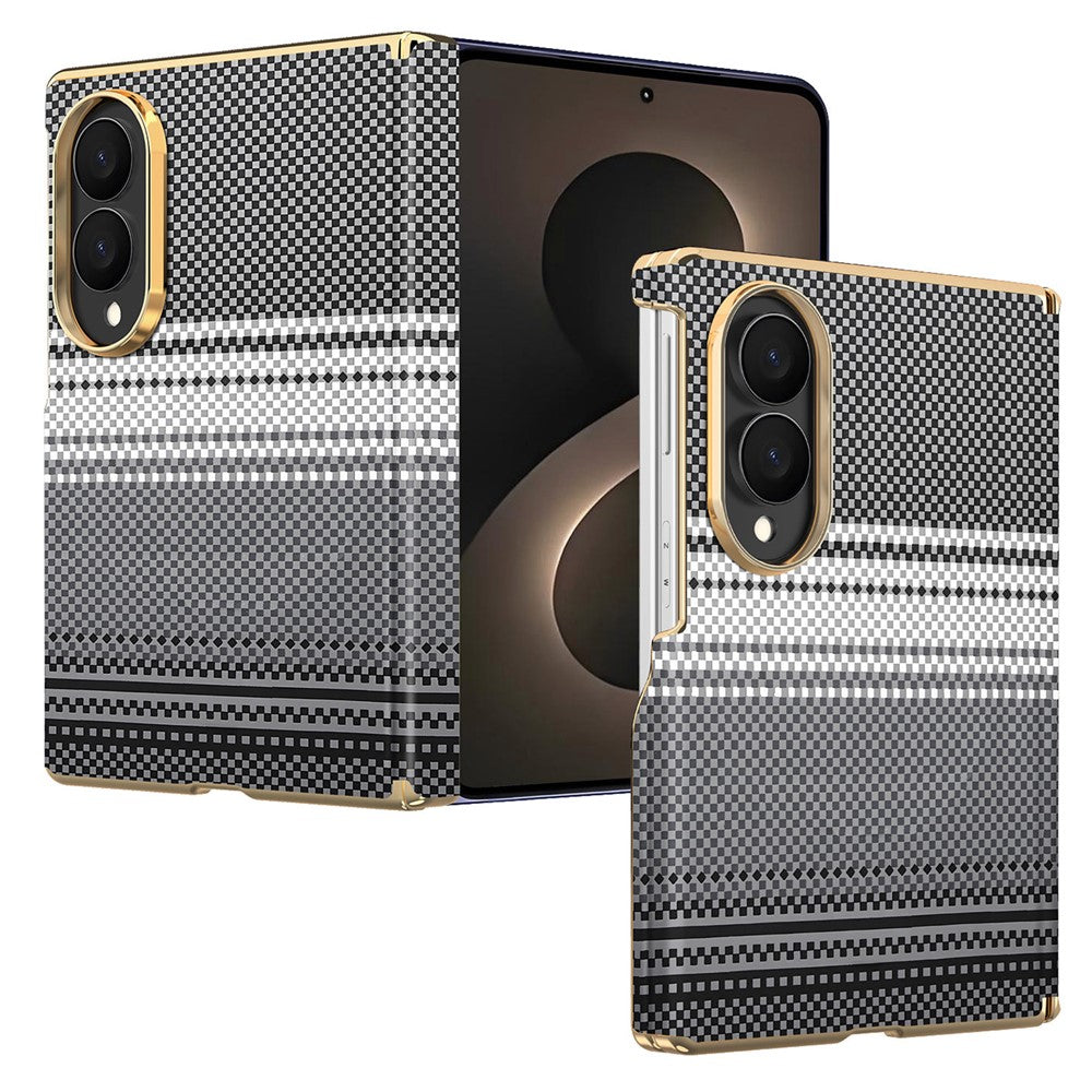 For Samsung Galaxy Z Fold8 Magnetic Case Hinge Protection Gradient Color Leather + PC Shockproof Phone Cover