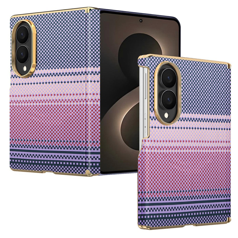 For Samsung Galaxy Z Fold8 Magnetic Case Hinge Protection Gradient Color Leather + PC Shockproof Phone Cover