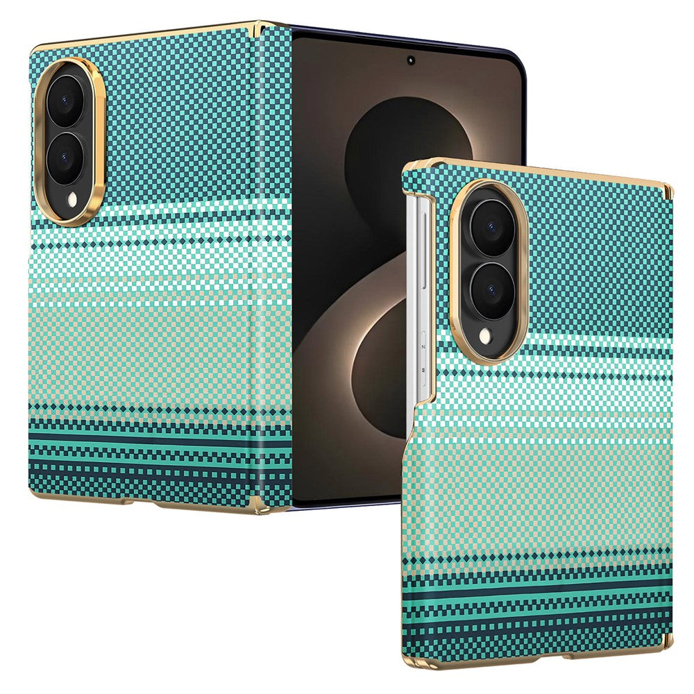 For Samsung Galaxy Z Fold8 Magnetic Case Hinge Protection Gradient Color Leather + PC Shockproof Phone Cover