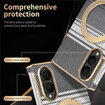 For Samsung Galaxy Z Fold8 Magnetic Case Ring Kickstand Hinge Design Electroplated Leather + PC Phone Cover