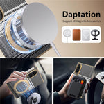 For Samsung Galaxy Z Fold8 Magnetic Case Ring Kickstand Hinge Design Electroplated Leather + PC Phone Cover