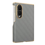 For Samsung Galaxy Z Fold8 Magnetic Case Dual-Axis Hinge Protection Grid Pattern Leather + PC Phone Back Cover