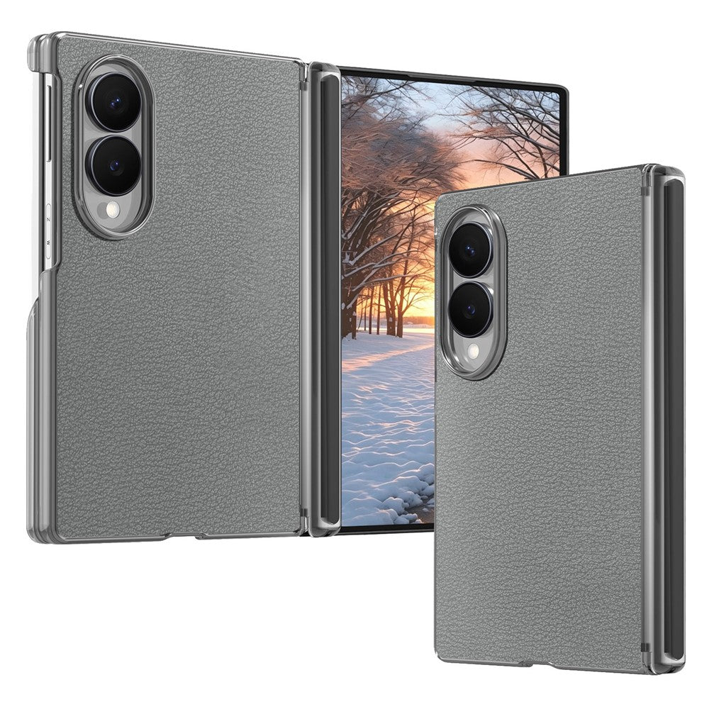 For Samsung Galaxy Z Fold8 Case Magnetic Center Pivot Litchi Texture Leather Protective Back Cover