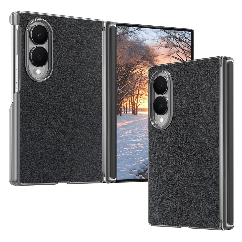 For Samsung Galaxy Z Fold8 Case Magnetic Center Pivot Litchi Texture Leather Protective Back Cover