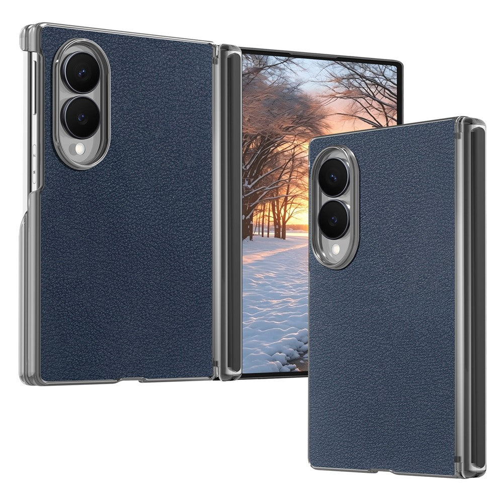 For Samsung Galaxy Z Fold8 Case Magnetic Center Pivot Litchi Texture Leather Protective Back Cover