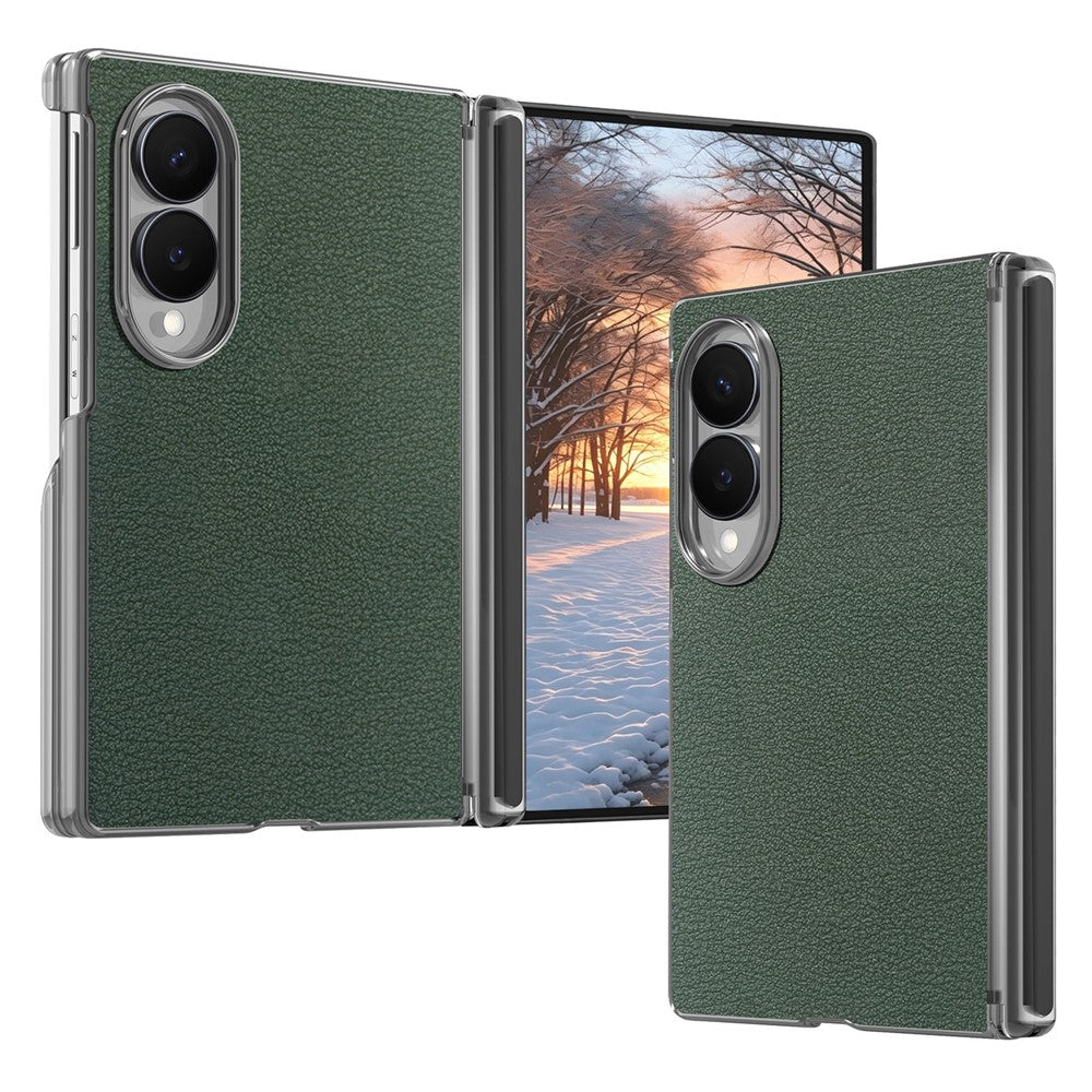 For Samsung Galaxy Z Fold8 Case Magnetic Center Pivot Litchi Texture Leather Protective Back Cover