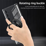 Til Samsung Galaxy Z Fold8 Ultra Cover med Magnetisk Støttefod Gennemsigtigt PC Hængsel Stødabsorberende Telefoncover