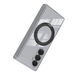Til Samsung Galaxy Z Fold8 Ultra Cover med Magnetisk Støttefod Gennemsigtigt PC Hængsel Stødabsorberende Telefoncover
