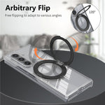 Til Samsung Galaxy Z Fold8 Ultra Cover med Magnetisk Støttefod Gennemsigtigt PC Hængsel Stødabsorberende Telefoncover