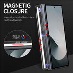 Til Samsung Galaxy Z Fold8 Ultra Cover med Magnetisk Støttefod Gennemsigtigt PC Hængsel Stødabsorberende Telefoncover