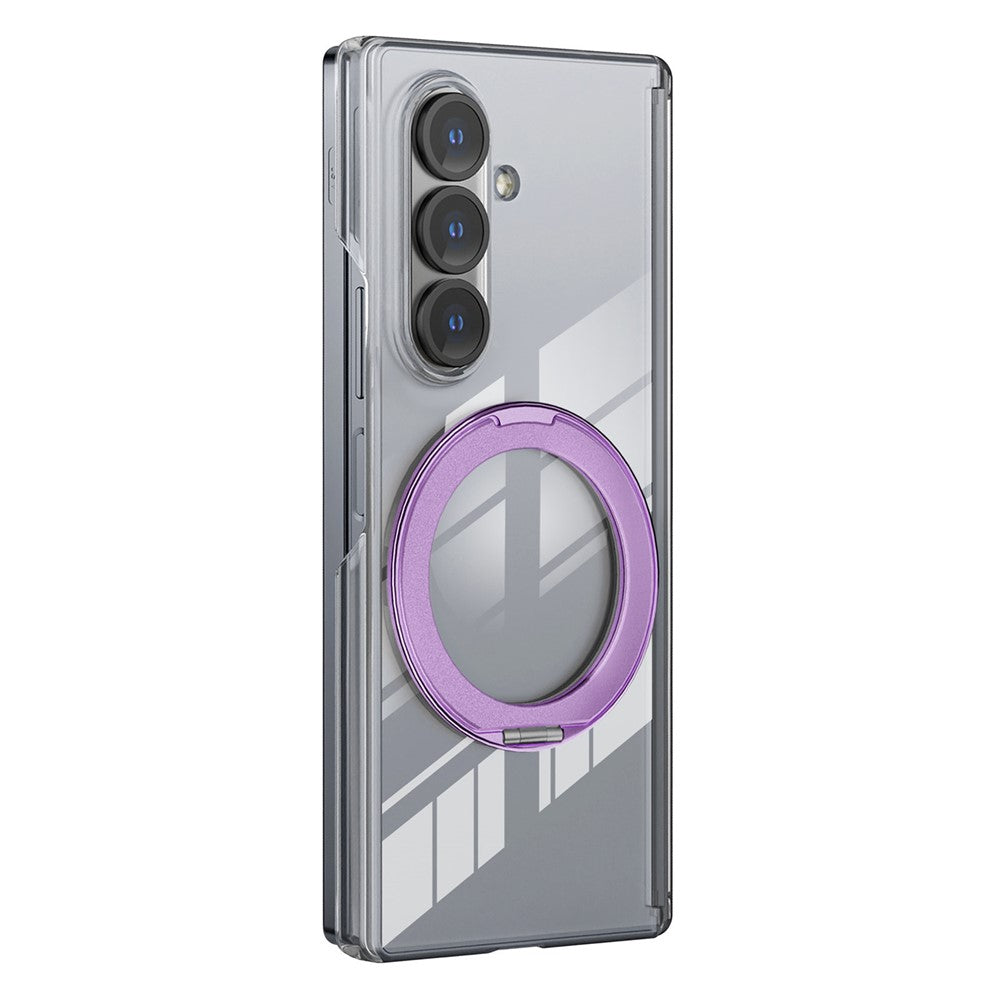 Til Samsung Galaxy Z Fold8 Ultra Cover med Magnetisk Støttefod Gennemsigtigt PC Hængsel Stødabsorberende Telefoncover
