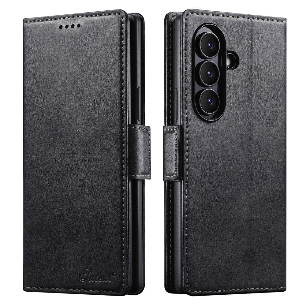 SUTENI For Samsung Galaxy Z Fold8 Ultra Case PU Leather Wallet Stand Magnetic Closing Phone Cover
