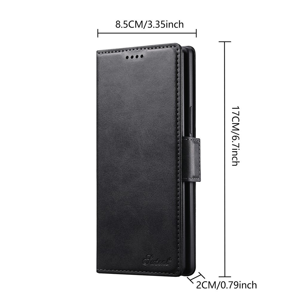 SUTENI For Samsung Galaxy Z Fold8 Ultra Case PU Leather Wallet Stand Magnetic Closing Phone Cover