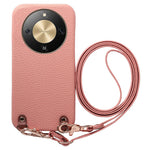 For Honor X70 5G / X9d 5G / Magic8 Lite 5G Litchi Pattern Case with Lanyard Shockproof PC PU Leather Cover