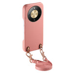 For Honor X70 5G / X9d 5G / Magic8 Lite 5G Litchi Pattern Case with Lanyard Shockproof PC PU Leather Cover