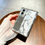 Til Samsung Galaxy Z Fold8 cover med hærdet glasfilm, metalstativ, spejl PC telefoncover