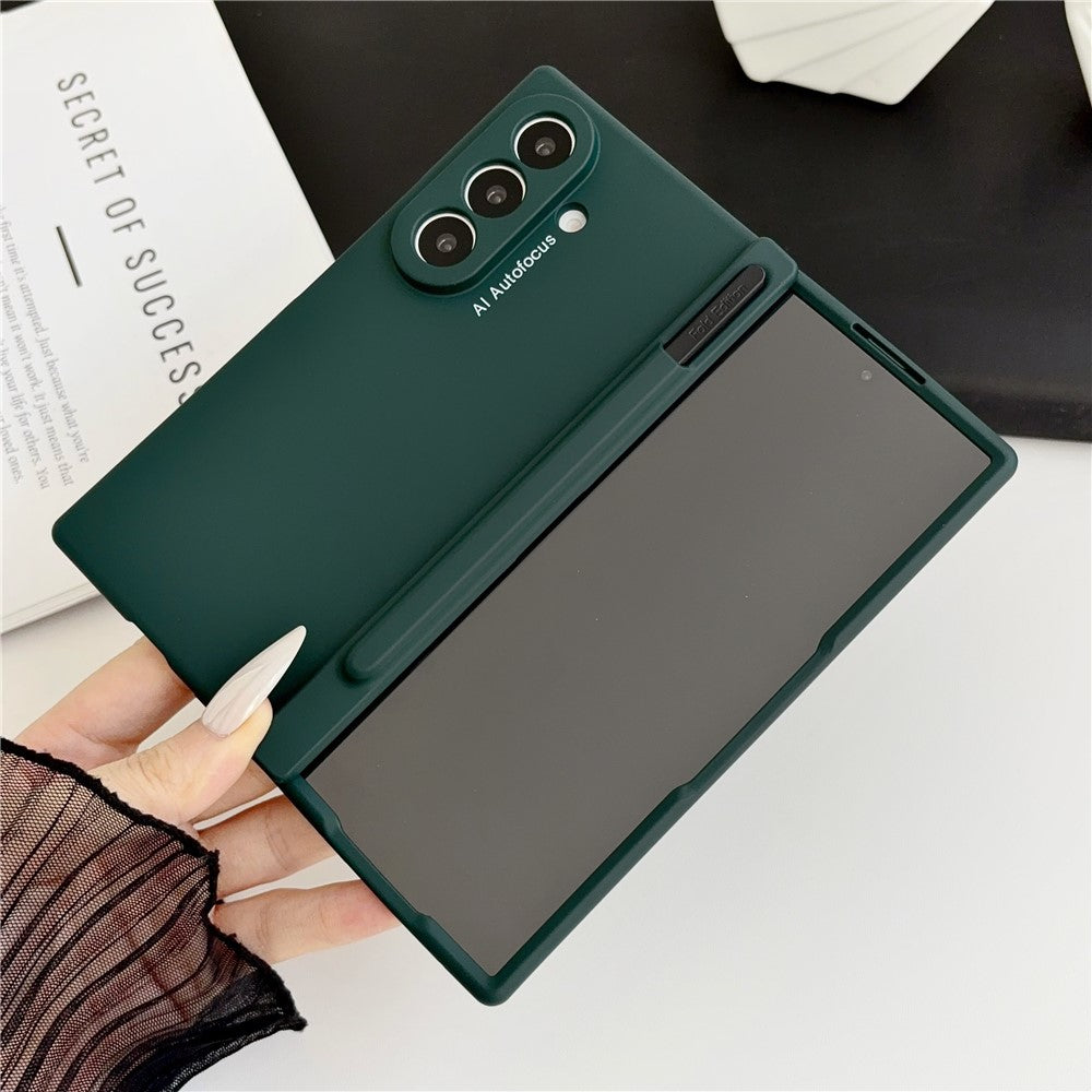 Til Samsung Galaxy Z Fold8 Ultra Cover Hårdt PC Telefoncover med Stylus / Hærdet Glas Skærmbeskytter