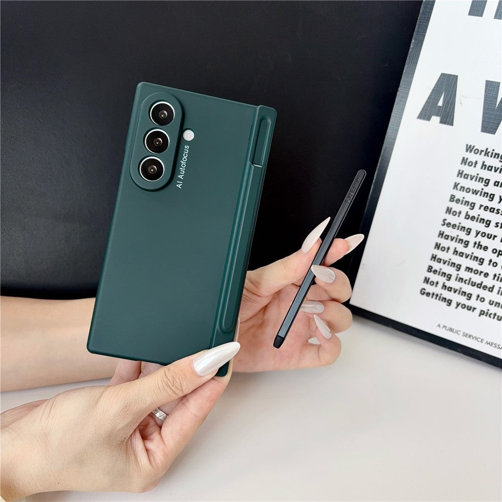 Til Samsung Galaxy Z Fold8 Ultra Cover Hårdt PC Telefoncover med Stylus / Hærdet Glas Skærmbeskytter
