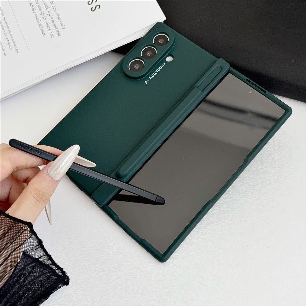 Til Samsung Galaxy Z Fold8 Ultra Cover Hårdt PC Telefoncover med Stylus / Hærdet Glas Skærmbeskytter