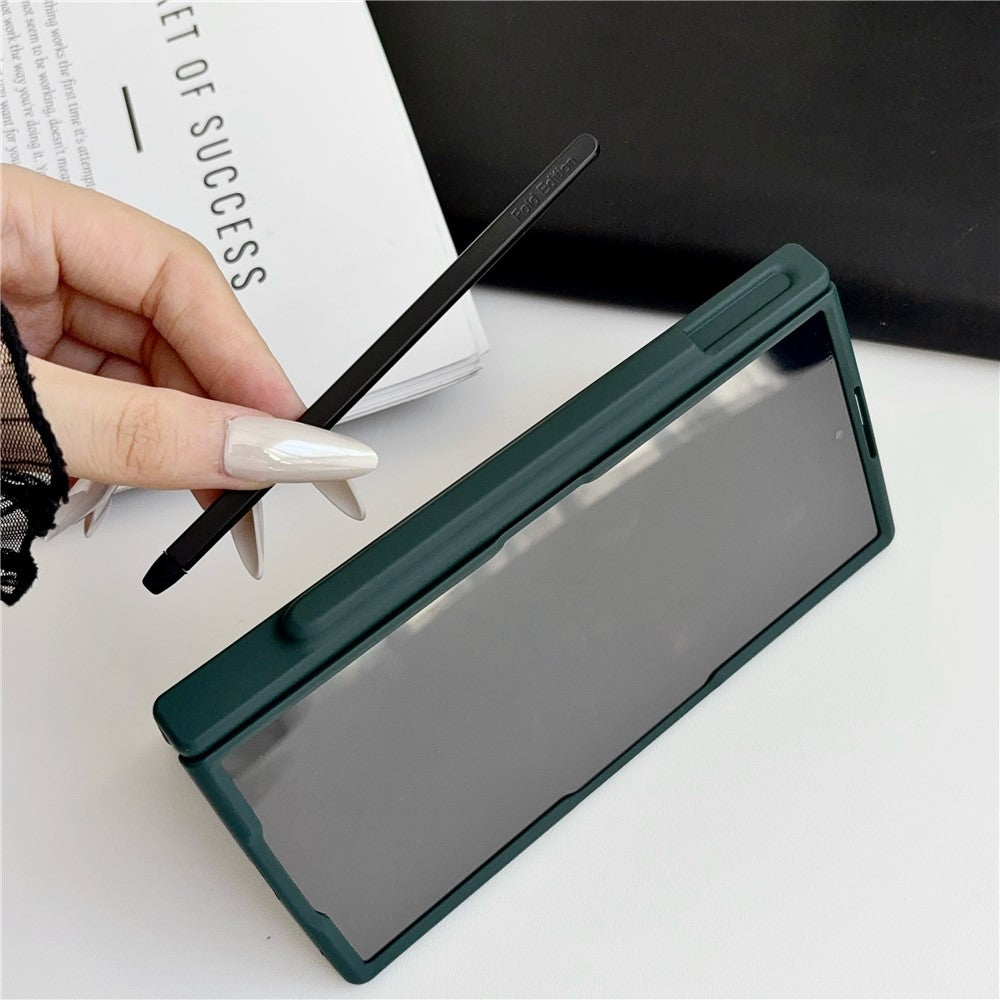 Til Samsung Galaxy Z Fold8 Ultra Cover Hårdt PC Telefoncover med Stylus / Hærdet Glas Skærmbeskytter