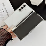 Til Samsung Galaxy Z Fold8 Ultra Cover Hårdt PC Telefoncover med Stylus / Hærdet Glas Skærmbeskytter
