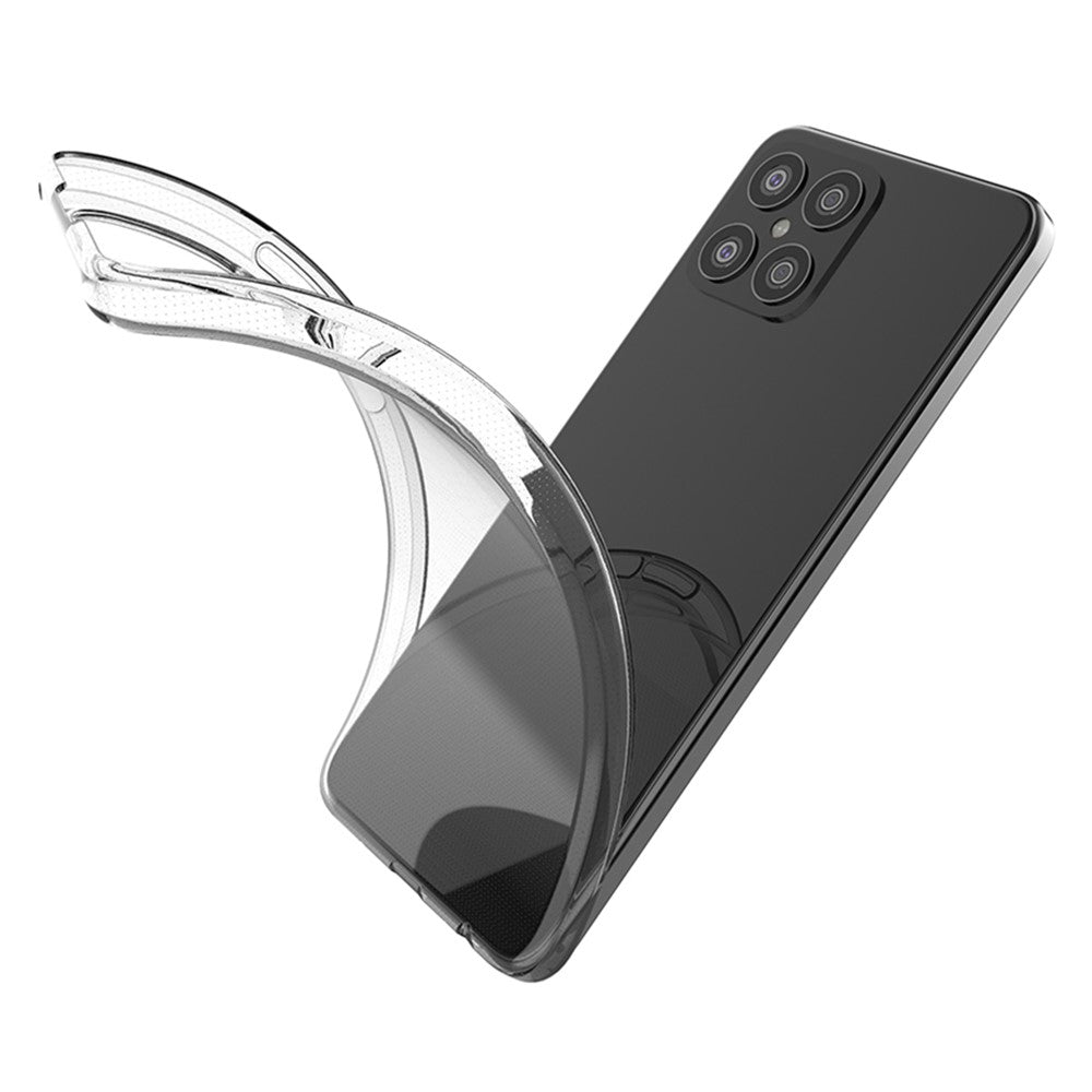 For Honor X8 4G Transparent Soft TPU Anti-Scratch Phone Cover Non-Yellowing Protective Mobile Phone Case
