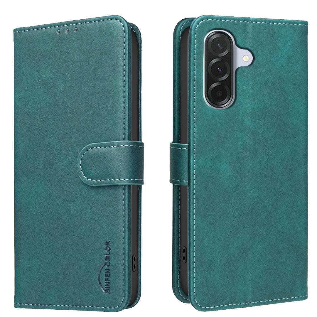 BINFEN COLOR for Samsung Galaxy S26 FE BF37 Case RFID Blocking Wallet Stand Leather Phone Cover