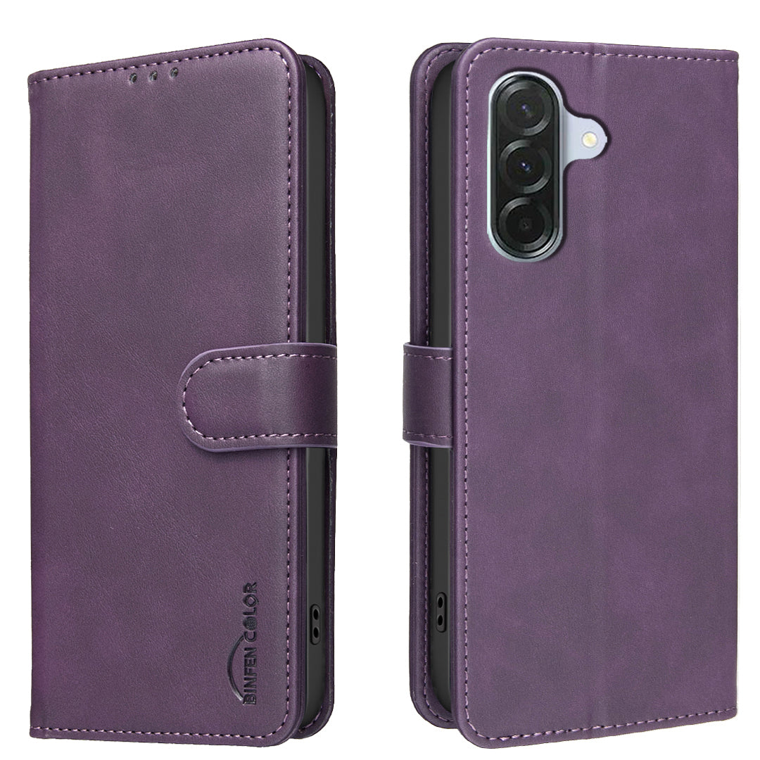 BINFEN COLOR for Samsung Galaxy S26 FE BF37 Case RFID Blocking Wallet Stand Leather Phone Cover