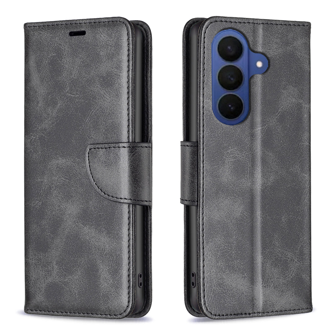 Til Samsung Galaxy S26 FE Cover Stødsikkert PU-læderetui med kortholder