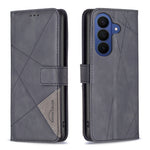 BINFEN COLOR for Samsung Galaxy S26 FE Phone Case Wallet Stand Geometry Imprinted Leather Cover