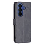 BINFEN COLOR for Samsung Galaxy S26 FE Phone Case Wallet Stand Geometry Imprinted Leather Cover