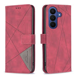 BINFEN COLOR for Samsung Galaxy S26 FE Phone Case Wallet Stand Geometry Imprinted Leather Cover