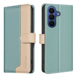 BINFEN COLOR til Samsung Galaxy S26 FE Lædercover, splejsefarve RFID-blokerende pung stativ telefoncover