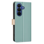 BINFEN COLOR til Samsung Galaxy S26 FE Lædercover, splejsefarve RFID-blokerende pung stativ telefoncover
