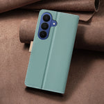 BINFEN COLOR til Samsung Galaxy S26 FE Lædercover, splejsefarve RFID-blokerende pung stativ telefoncover