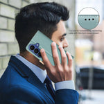 BINFEN COLOR til Samsung Galaxy S26 FE Lædercover, splejsefarve RFID-blokerende pung stativ telefoncover