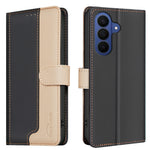 BINFEN COLOR til Samsung Galaxy S26 FE Lædercover, splejsefarve RFID-blokerende pung stativ telefoncover