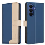 BINFEN COLOR til Samsung Galaxy S26 FE Lædercover, splejsefarve RFID-blokerende pung stativ telefoncover