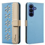 BINFEN COLOR til Samsung Galaxy S26 FE BF36 Læderetui Blomstermønster Telefoncover RFID-blokerende Pungstativ