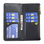 BINFEN COLOR for Samsung Galaxy S26 FE BF Style-15 Leather Case Zipper Pocket Rhombus Phone Cover