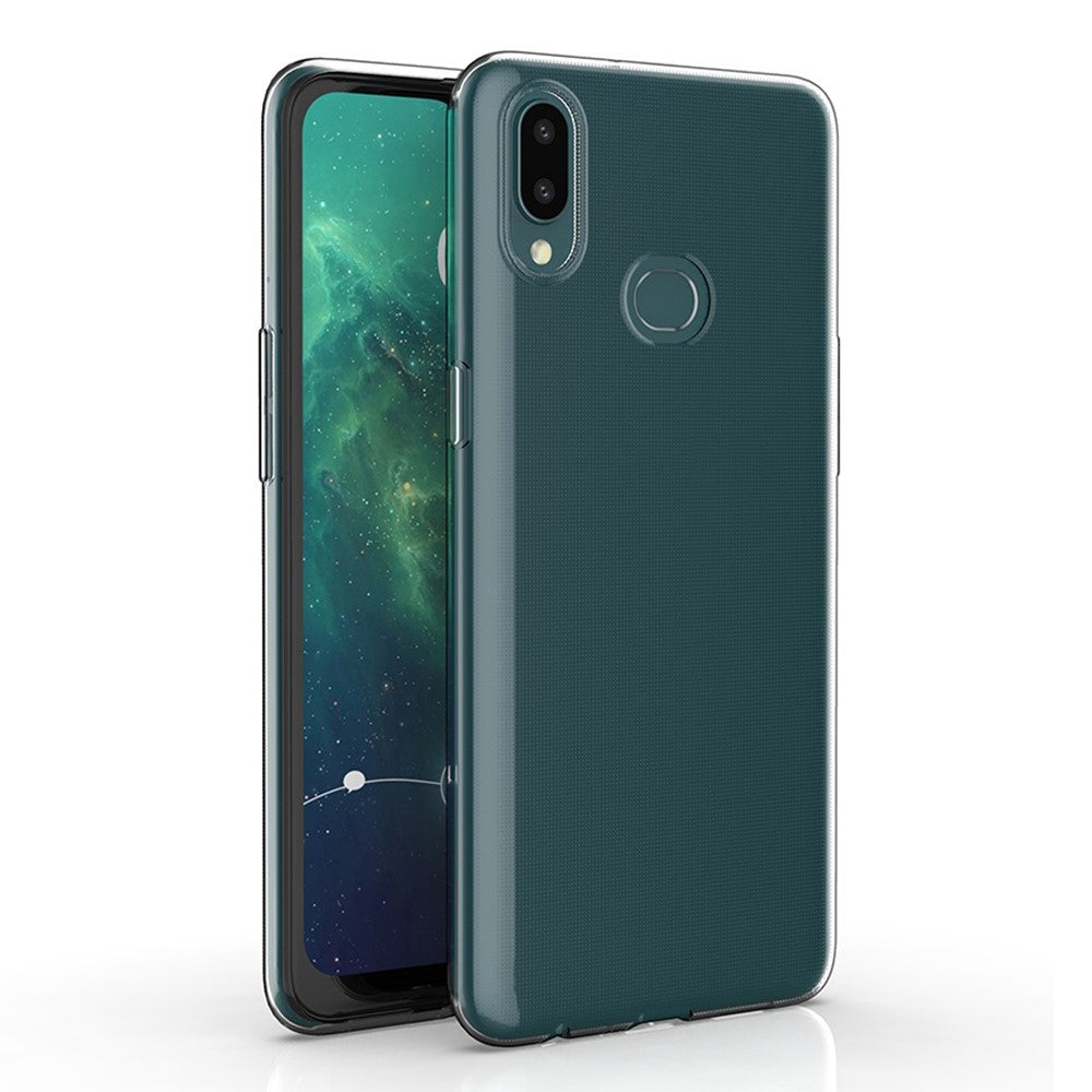 Slankt gennemsigtigt telefoncover til Samsung Galaxy A20e, blødt TPU beskyttende anti-fald mobiltelefon-bagside