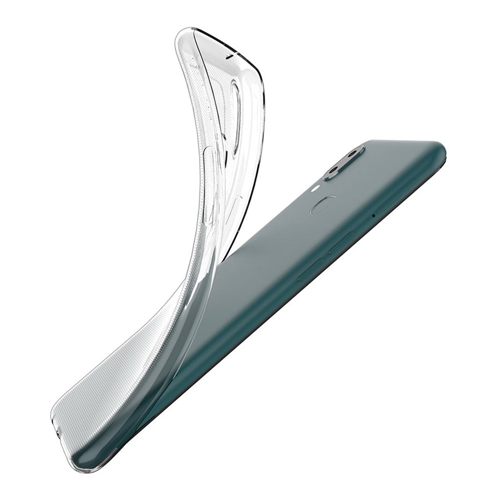 Slankt gennemsigtigt telefoncover til Samsung Galaxy A20e, blødt TPU beskyttende anti-fald mobiltelefon-bagside