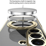 For Samsung Galaxy Z Fold8 Ultra Case Rotating Magnetic Kickstand Clear PC Phone Cover with Tempered Glass Screen Protector