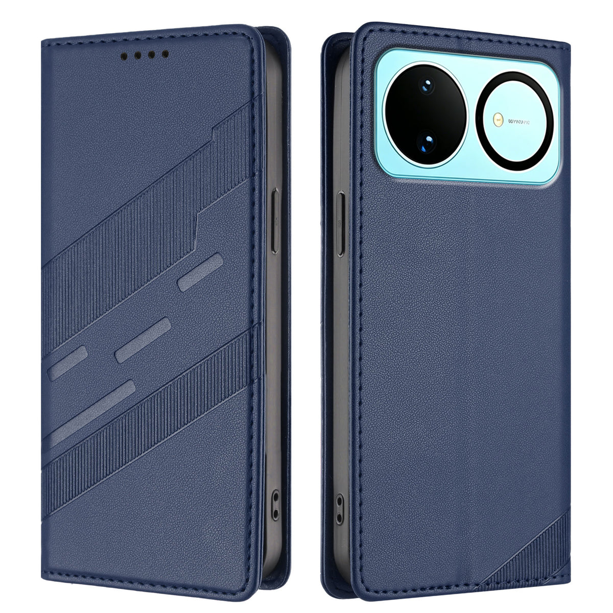 Huawei Nova 16 5G-skal 009 Punk Style Präglat Plånboksfodral Flip-fodral i Läder