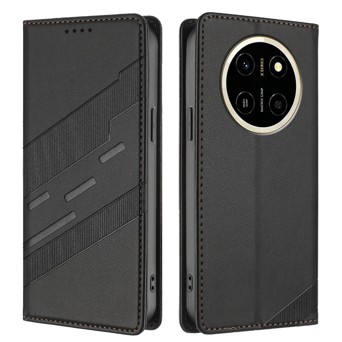 For Honor X80 Pro Max 5G Case 009 Punk Style Imprinted Wallet Stand Folio Flip Leather Cover
