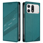 For Honor Win Turbo 5G Cover 009 Punk Stil Præget Pung Stand Folio Flip Læderetui