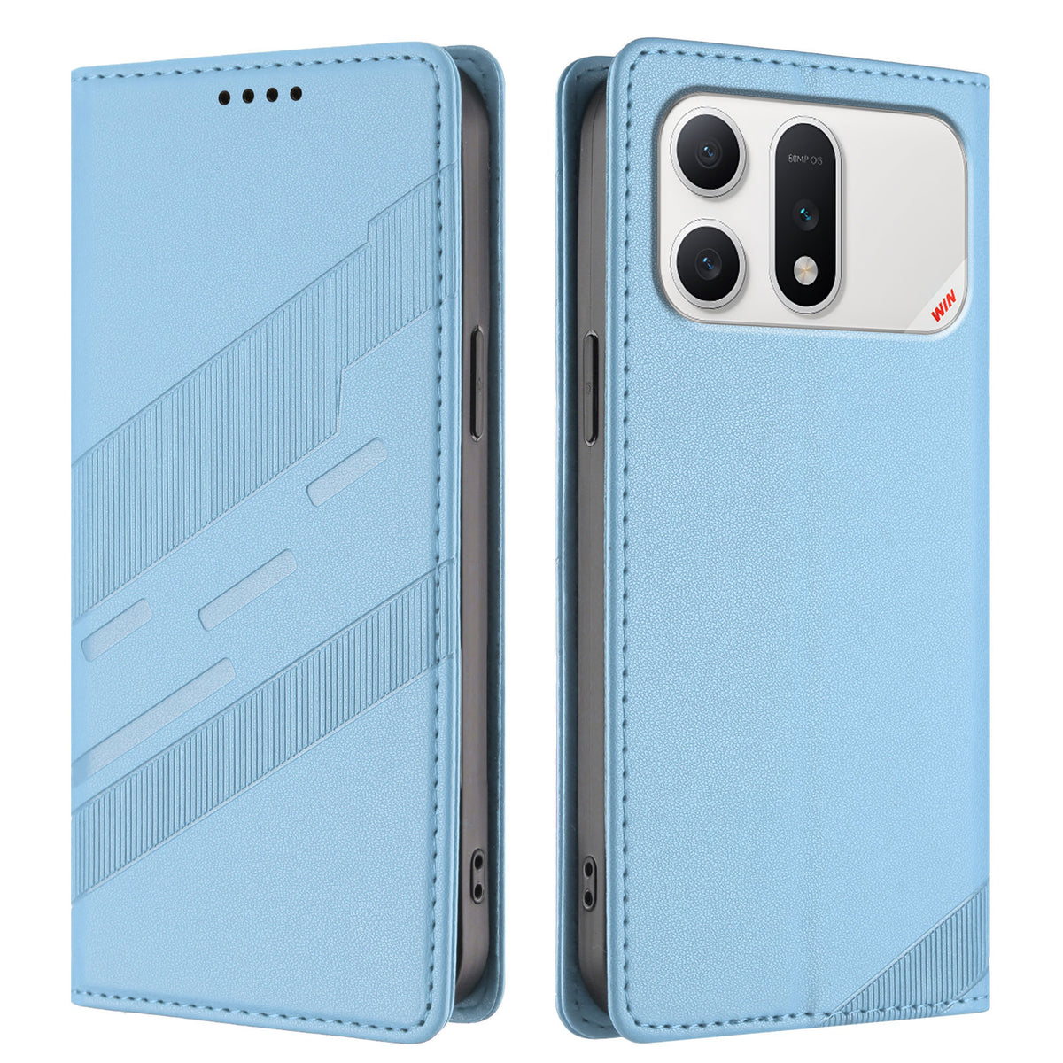 For Honor Win Turbo 5G Cover 009 Punk Stil Præget Pung Stand Folio Flip Læderetui